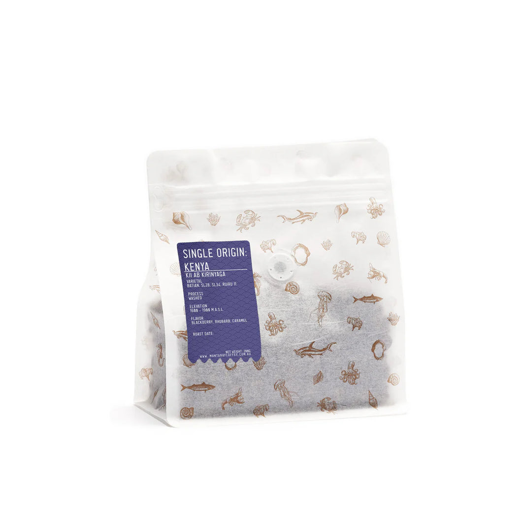 Mantaray KENYA
KII AB KIRINYAGA
BATIAN, SL28, SL34, RUIRU 11 Washed