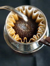 Load image into Gallery viewer, Kalita Wave White Paper Filter 50 sheets. Using the finest quality paper, these unique shaped paper filters create an optimal and consistent brew.
